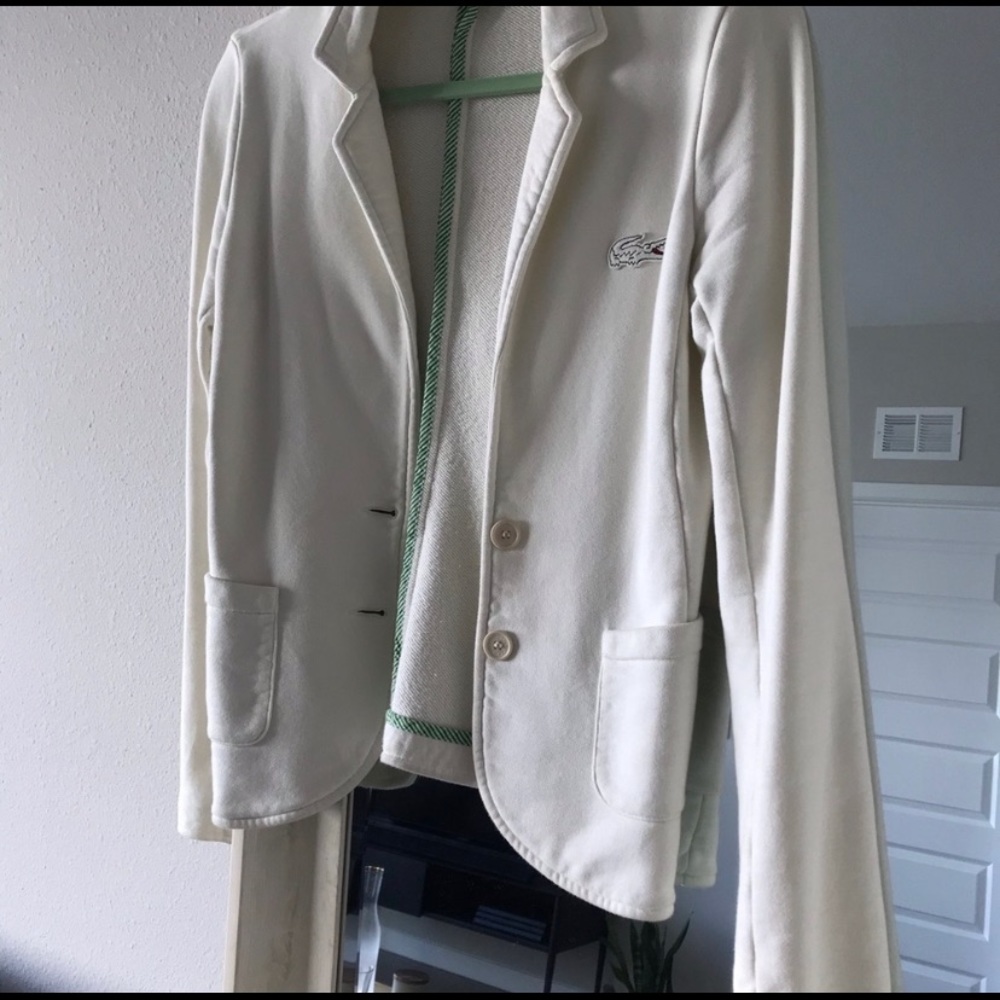 Lacoste cream blazer